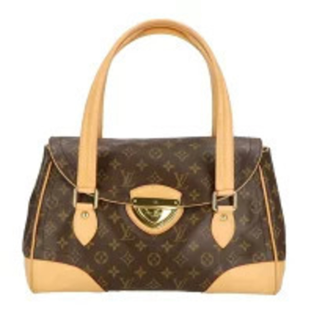 Louis Vuitton Beverly Monogram Canvas Leather Brown